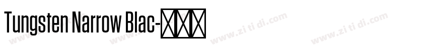 Tungsten Narrow Blac字体转换 Tungsten Narrow Blac字体转换